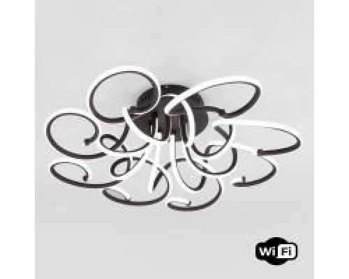 Потолочный светодиодный светильник с управлением по Wi-Fi 90236/8 чёрный кофе Smart